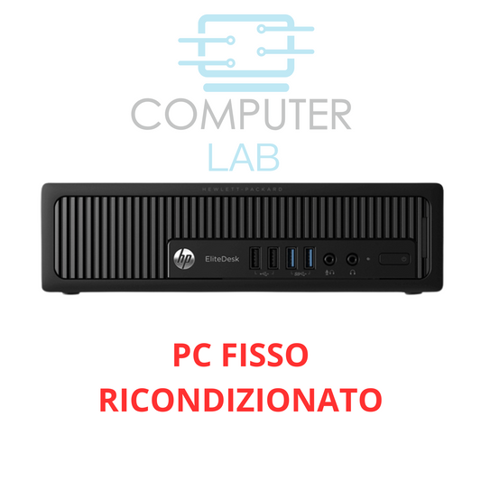 HP ELITEDESK 800 G1 MINI PC COMPUTER FISSO RICONDIZIONATO HP  – INTEL CORE I5 - 4400 – RAM 16 GB – SSD 480 GB – WINDOWS 10 PRO