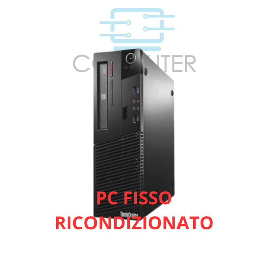 LENOVO THINKCENTRE M72E SFF COMPUTER FISSO RICONDIZIONATO – INTEL CORE I5-3470 – RAM 8 GB – SSD 240 GB – WINDOWS 10 PRO